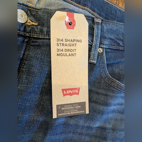 Levi's 314 Shaping Straight Leg Blue Jeans New With Tags Size 22W - Picture 6 of 17